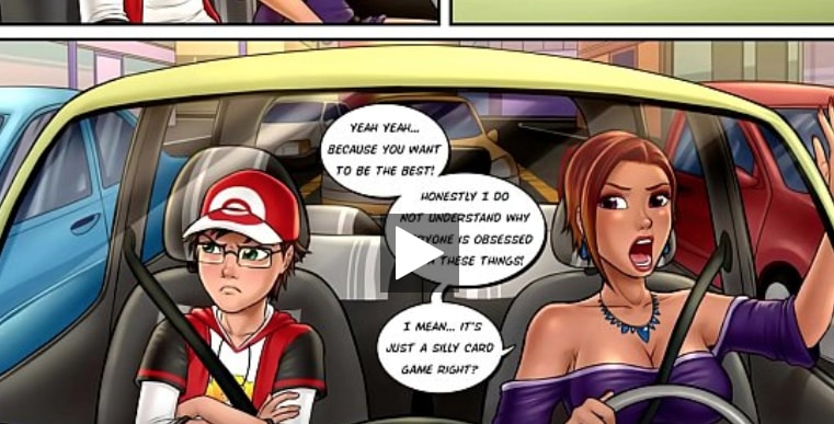 Sexy cómic de Pokemon con una morbosa y sexy Milf