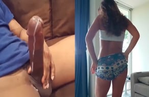 Corridas mientras las chicas menean su culo y sus tetas